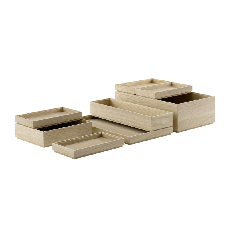 Caisse GN1/1 chêne 53x32,5x4,5 cm Valo Aps