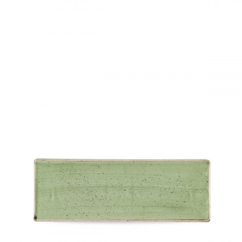 Plat rectangulaire Sage Green porcelaine vitrifiée 25 cm Stonecast Churchill