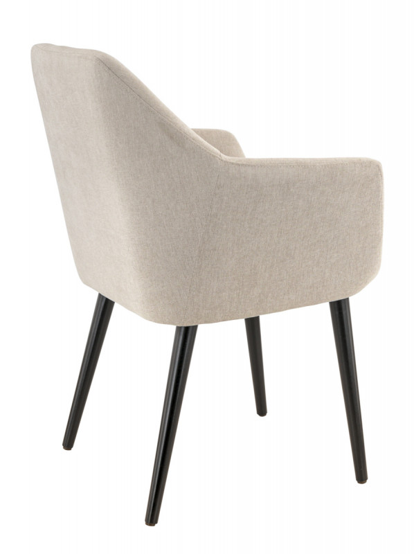 Fauteuil greige 87x63x59 cm Romeo