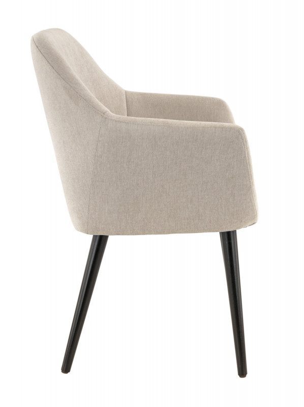 Fauteuil greige 87x63x59 cm Romeo